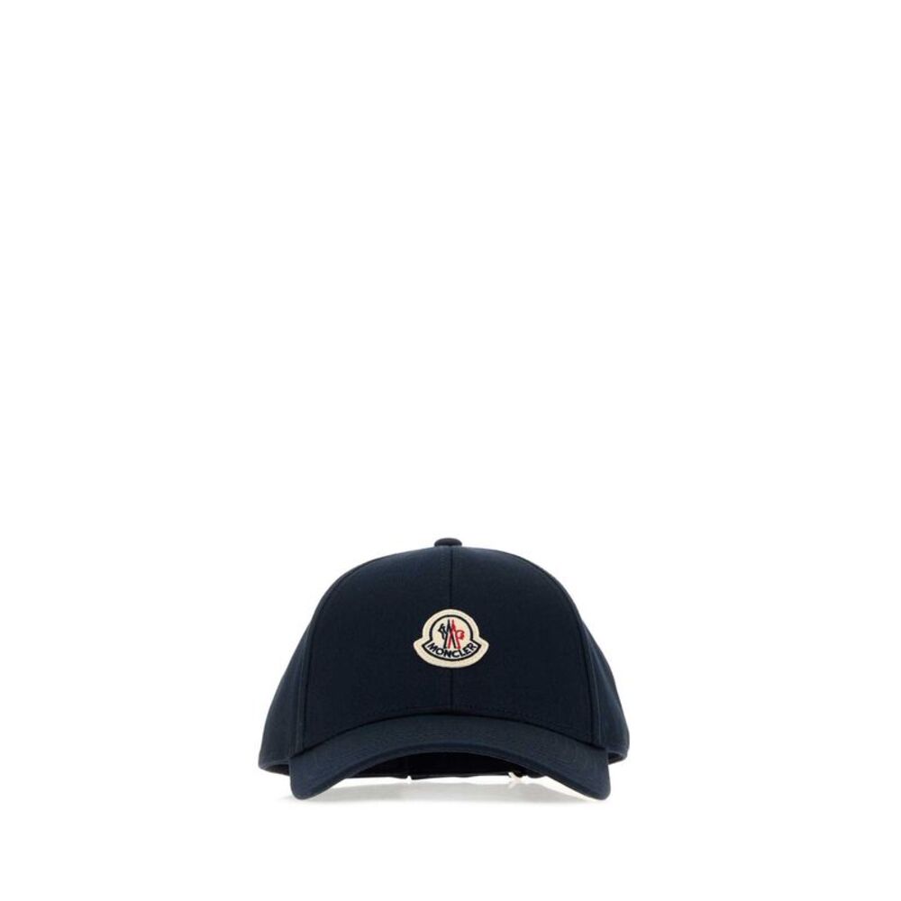 Moncler Men Midnight Blue Cotton Baseball Cap